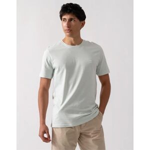 Hugo Boss Men's BOSS Orange Tales Mens Cotton-Jersey T-shirt With Logo Patch - Open Blue 474 - White - Size: 40 Hugo Boss Men's BOSS Orange Tales Mens Cotton-Jersey T-shirt With Logo Patch - Open Blue 474 - White - Size: 40