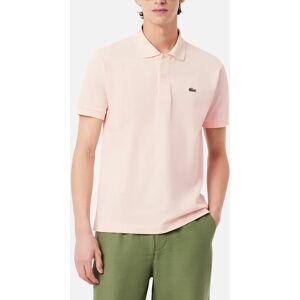 Men's Lacoste L1212 Mens Polo T Shirts Classic Fit Short Sleeve Casual Sports Golf Tee - Pink - Size: 38 Men's Lacoste L1212 Mens Polo T Shirts Classic Fit Short Sleeve Casual Sports Golf Tee - Pink - Size: 38