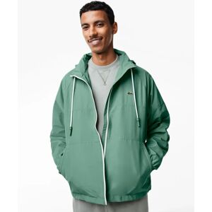 Lacoste Men's Detachable Hood Water-Repellent Jacket - Green - Size: 38/36/Regular Lacoste Men's Detachable Hood Water-Repellent Jacket - Green - Size: 38/36/Regular