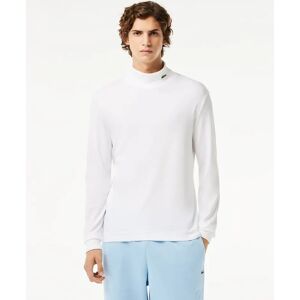 Lacoste Men's Organic Cotton Turtleneck T-Shirt - White - Size: 38 Lacoste Men's Organic Cotton Turtleneck T-Shirt - White - Size: 38