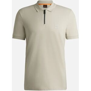 Hugo Boss Men's Boss Passerzip Zip Neck Polo - Cream - Size: 33/32/38 Hugo Boss Men's Boss Passerzip Zip Neck Polo - Cream - Size: 33/32/38