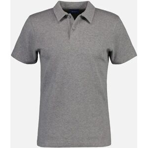 GANT Men's Waffle Texture Piqué Polo Shirt - Grey - Size: 38 GANT Men's Waffle Texture Piqué Polo Shirt - Grey - Size: 38