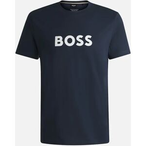Hugo Boss Men's BOSS Contrast Logo RN T-Shirt Navy - Black - Size: 36 Hugo Boss Men's BOSS Contrast Logo RN T-Shirt Navy - Black - Size: 36
