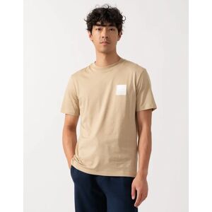 Hugo Boss Men's HUGO Dapusi Mens Logo Print T-Shirt - Medium Beige 269 - Tan - Size: 42 Hugo Boss Men's HUGO Dapusi Mens Logo Print T-Shirt - Medium Beige 269 - Tan - Size: 42