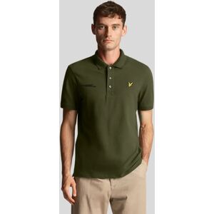 Lyle And Scott Men's Co-Ordinate Print Plain Polo Shirt - Green - Size: 36 Lyle And Scott Men's Co-Ordinate Print Plain Polo Shirt - Green - Size: 36