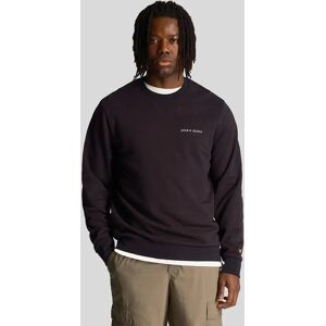 Lyle And Scott Men's Loopback Embroidered Crewneck Sweatshirt - Navy - Size: XS Lyle And Scott Men's Loopback Embroidered Crewneck Sweatshirt - Navy - Size: XS