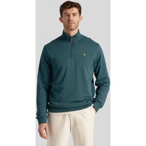 Lyle And Scott Men's Loopback Quarter Zip Sweatshirt - Green - Size: 2XL Lyle And Scott Men's Loopback Quarter Zip Sweatshirt - Green - Size: 2XL