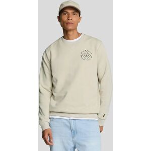 Lyle And Scott Men's Stamp Crewneck Sweatshirt - Cream - Size: XL Lyle And Scott Men's Stamp Crewneck Sweatshirt - Cream - Size: XL