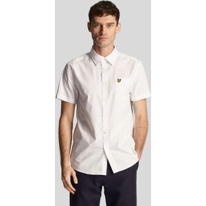 Lyle And Scott Men's Plain Poplin Short Sleeve Shirt - White - Size: 38/Regular Lyle And Scott Men's Plain Poplin Short Sleeve Shirt - White - Size: 38/Regular
