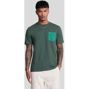 Lyle And Scott Men's Tonal Pocket T-Shirt - Blue/Green - Size: 38 Lyle And Scott Men's Tonal Pocket T-Shirt - Blue/Green - Size: 38