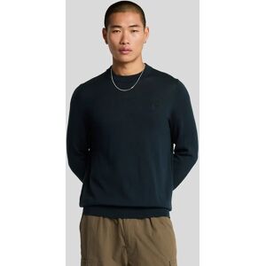 Lyle And Scott Men's Merino Wool Crew Neck Jumper - Navy - Size: 44 Lyle And Scott Men's Merino Wool Crew Neck Jumper - Navy - Size: 44
