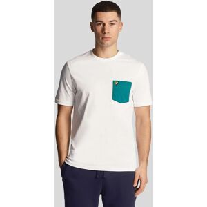 Lyle And Scott Men's Contrast Pocket T-Shirt - White/Multi - Size: 40 Lyle And Scott Men's Contrast Pocket T-Shirt - White/Multi - Size: 40