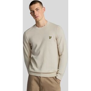 Lyle And Scott Men's Cotton Merino Crew Neck Jumper - Grey - Size: 44 Lyle And Scott Men's Cotton Merino Crew Neck Jumper - Grey - Size: 44