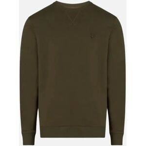 Lyle and Scott Men's Lyle & Scott Tonal Eagle Form Green Crewneck Jumper - Tan - Size: XXL Lyle and Scott Men's Lyle & Scott Tonal Eagle Form Green Crewneck Jumper - Tan - Size: XXL