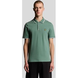 Lyle And Scott Men's Tipped Polo Shirt - Green - Size: 34 Lyle And Scott Men's Tipped Polo Shirt - Green - Size: 34