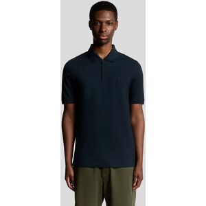 Lyle And Scott Men's Superfine Cotton Zip Polo Shirt - Black - Size: 38 Lyle And Scott Men's Superfine Cotton Zip Polo Shirt - Black - Size: 38