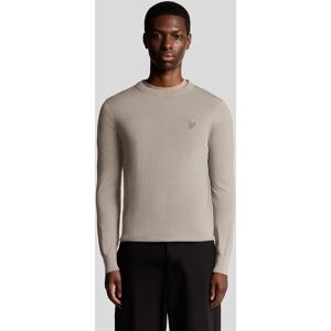 Lyle And Scott Men's Merino Wool Crew Neck Jumper - Brown - Size: 44 Lyle And Scott Men's Merino Wool Crew Neck Jumper - Brown - Size: 44