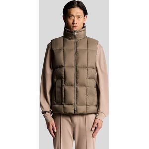 Lyle And Scott Men's Square Cocoon Puffer Gilet - Brown - Size: 42/Regular Lyle And Scott Men's Square Cocoon Puffer Gilet - Brown - Size: 42/Regular