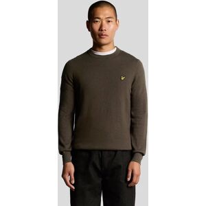 Lyle And Scott Men's Cotton Merino Crew Neck Jumper - Brown - Size: 44 Lyle And Scott Men's Cotton Merino Crew Neck Jumper - Brown - Size: 44