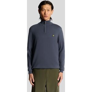 Lyle And Scott Men's Cotton Merino 1/4 Zip Jumper - Grey - Size: XL Lyle And Scott Men's Cotton Merino 1/4 Zip Jumper - Grey - Size: XL