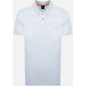 Hugo Boss Men's BOSS Relaxed Fit Oxford Piqué New Polo Shirt Light Pastel Grey - White - Size: 44 Hugo Boss Men's BOSS Relaxed Fit Oxford Piqué New Polo Shirt Light Pastel Grey - White - Size: 44