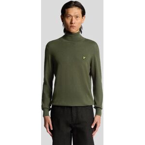 Lyle And Scott Men's Cotton Merino Turtleneck Jumper - Green - Size: XL Lyle And Scott Men's Cotton Merino Turtleneck Jumper - Green - Size: XL