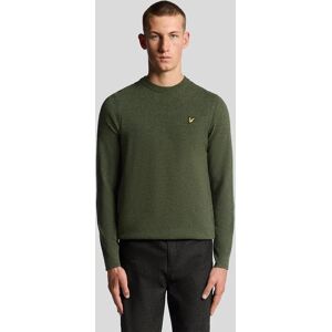 Lyle And Scott Men's Lambswool Blend Crew Neck Jumper - Green - Size: 34 Lyle And Scott Men's Lambswool Blend Crew Neck Jumper - Green - Size: 34