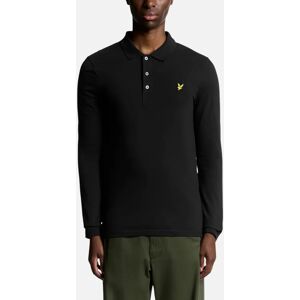 Men's Lyle and Scott Mens Polo Shirt LP400VOG Long Sleeve Summer Casual Cotton Tee - Black - Size: 40 Men's Lyle and Scott Mens Polo Shirt LP400VOG Long Sleeve Summer Casual Cotton Tee - Black - Size: 40