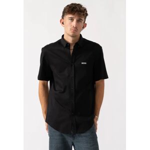 Hugo Boss Men's BOSS Green B_Motion Mens Short Sleeve Shirt 50544784 - Black 002 - Size: 44/Regular Hugo Boss Men's BOSS Green B_Motion Mens Short Sleeve Shirt 50544784 - Black 002 - Size: 44/Regular
