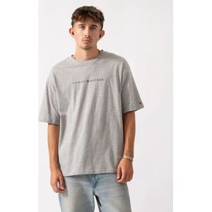 Men's Tommy Hilfiger Contrast Logo Mens T-Shirt - Light Grey Heather - Size: 40 Men's Tommy Hilfiger Contrast Logo Mens T-Shirt - Light Grey Heather - Size: 40