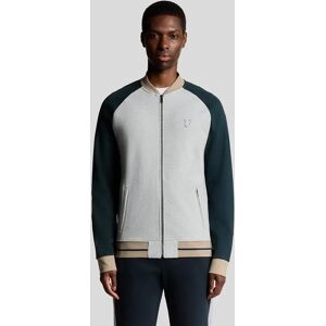 Lyle And Scott Men's Heavyweight Contrast Raglan Bomber - Black - Size: Regular/34 Lyle And Scott Men's Heavyweight Contrast Raglan Bomber - Black - Size: Regular/34