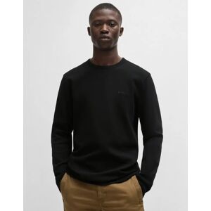 Hugo Boss Men's BOSS Orange Tempesto Mens Regular Fit Long Sleeve T-shirt with embroidered logo - Black - Size: 40 Hugo Boss Men's BOSS Orange Tempesto Mens Regular Fit Long Sleeve T-shirt with embroidered logo - Black - Size: 40