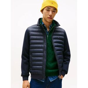 Men's Tommy Hilfiger Essential RWB Mixed Media Mens Stand Collar Jacket - Desert Sky - Blue/Black - Size: 38/Regular Men's Tommy Hilfiger Essential RWB Mixed Media Mens Stand Collar Jacket - Desert Sky - Blue/Black - Size: 38/Regular