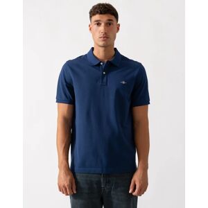 Men's GANT Mens Regular Fit Short Sleeve Shield Logo Pique Polo - 423 Persian Blue - Navy - Size: 40 Men's GANT Mens Regular Fit Short Sleeve Shield Logo Pique Polo - 423 Persian Blue - Navy - Size: 40
