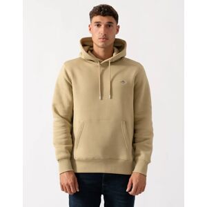 Men's GANT Mens Regular Fit Shield Logo Pullover Hoodie - 224 Woody Beige - Tan - Size: 38 Men's GANT Mens Regular Fit Shield Logo Pullover Hoodie - 224 Woody Beige - Tan - Size: 38