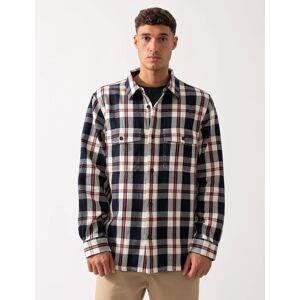 Men's GANT Mens Heavy Twill Check Overshirt - 433 Evening Blue - Navy - Size: 40/Regular Men's GANT Mens Heavy Twill Check Overshirt - 433 Evening Blue - Navy - Size: 40/Regular