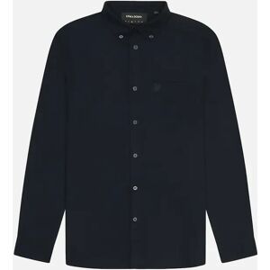 Lyle and Scott Men's Lyle & Scott Tonal Plain Oxford Shirt - Navy - Size: 44/Regular Lyle and Scott Men's Lyle & Scott Tonal Plain Oxford Shirt - Navy - Size: 44/Regular