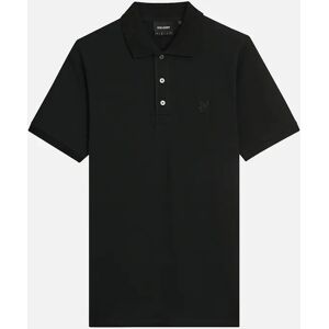 Lyle and Scott Men's Lyle & Scott Tonal Superfine Polo Shirt - Black - Size: 44 Lyle and Scott Men's Lyle & Scott Tonal Superfine Polo Shirt - Black - Size: 44