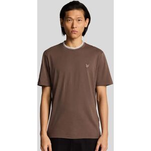 Lyle And Scott Men's Superfine Cotton Tipped T-Shirt - Purple - Size: 44 Lyle And Scott Men's Superfine Cotton Tipped T-Shirt - Purple - Size: 44