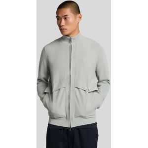 Lyle And Scott Men's Milano Hybrid Full Zip Knitted Jacket - Grey - Size: Regular/34 Lyle And Scott Men's Milano Hybrid Full Zip Knitted Jacket - Grey - Size: Regular/34