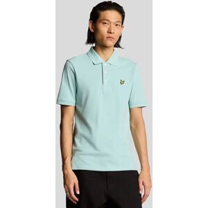 Lyle And Scott Men's Plain Cotton Polo Shirt - Blue - Size: 42 Lyle And Scott Men's Plain Cotton Polo Shirt - Blue - Size: 42