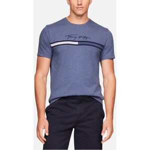 Men's Tommy Hilfiger Mens T Shirts Signature Tonal Flag Logo Summer Cotton Tino Tee - Blue - Size: 38 Men's Tommy Hilfiger Mens T Shirts Signature Tonal Flag Logo Summer Cotton Tino Tee - Blue - Size: 38
