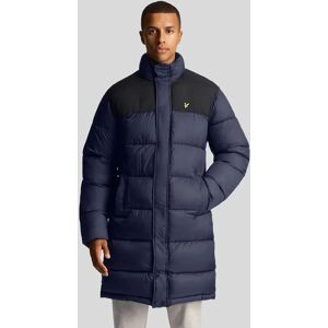 Lyle And Scott Men's Longline Wadded Puffer Jacket - Blue - Size: 40/Regular Lyle And Scott Men's Longline Wadded Puffer Jacket - Blue - Size: 40/Regular