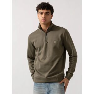 Hugo Boss Men's BOSS Orange Zetrust Mens 1/4 Zip Sweatshirt - Open Green 342 - Tan - Size: 40 Hugo Boss Men's BOSS Orange Zetrust Mens 1/4 Zip Sweatshirt - Open Green 342 - Tan - Size: 40