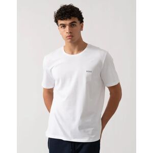 Hugo Boss Men's BOSS Orange Mix&Match Mens Stretch-Cotton Loungewear T-Shirt with Embroidered Logo - Open White 111 - Size: 38 Hugo Boss Men's BOSS Orange Mix&Match Mens Stretch-Cotton Loungewear T-Shirt with Embroidered Logo - Open White 111 - Size: 38