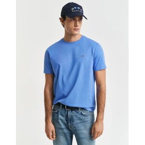 Men's GANT Mens Regular Fit Short Sleeve Shield Logo T-Shirt - 419 Perfect Blue - Size: 40 Men's GANT Mens Regular Fit Short Sleeve Shield Logo T-Shirt - 419 Perfect Blue - Size: 40