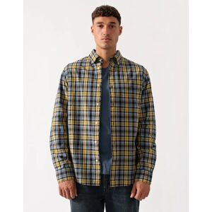 Men's GANT Mens Long Sleeve Archive Poplin Check Shirt - 472 Naval Blue - Size: 38/Regular Men's GANT Mens Long Sleeve Archive Poplin Check Shirt - 472 Naval Blue - Size: 38/Regular