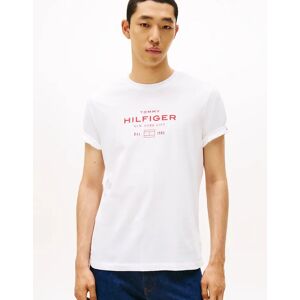 Men's Tommy Hilfiger Stack Hilfiger Mens Graphic T-Shirt - White - Size: 38 Men's Tommy Hilfiger Stack Hilfiger Mens Graphic T-Shirt - White - Size: 38