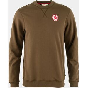 Men's Fjallraven 1960 Logo Badge Mens Sweatshirt - Dark Oak 299 - Tan - Size: 40 Men's Fjallraven 1960 Logo Badge Mens Sweatshirt - Dark Oak 299 - Tan - Size: 40