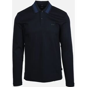 Hugo Boss Men's Boss Black Pleins Long Sleeve Polo Dark Blue - Navy - Size: 38 Hugo Boss Men's Boss Black Pleins Long Sleeve Polo Dark Blue - Navy - Size: 38